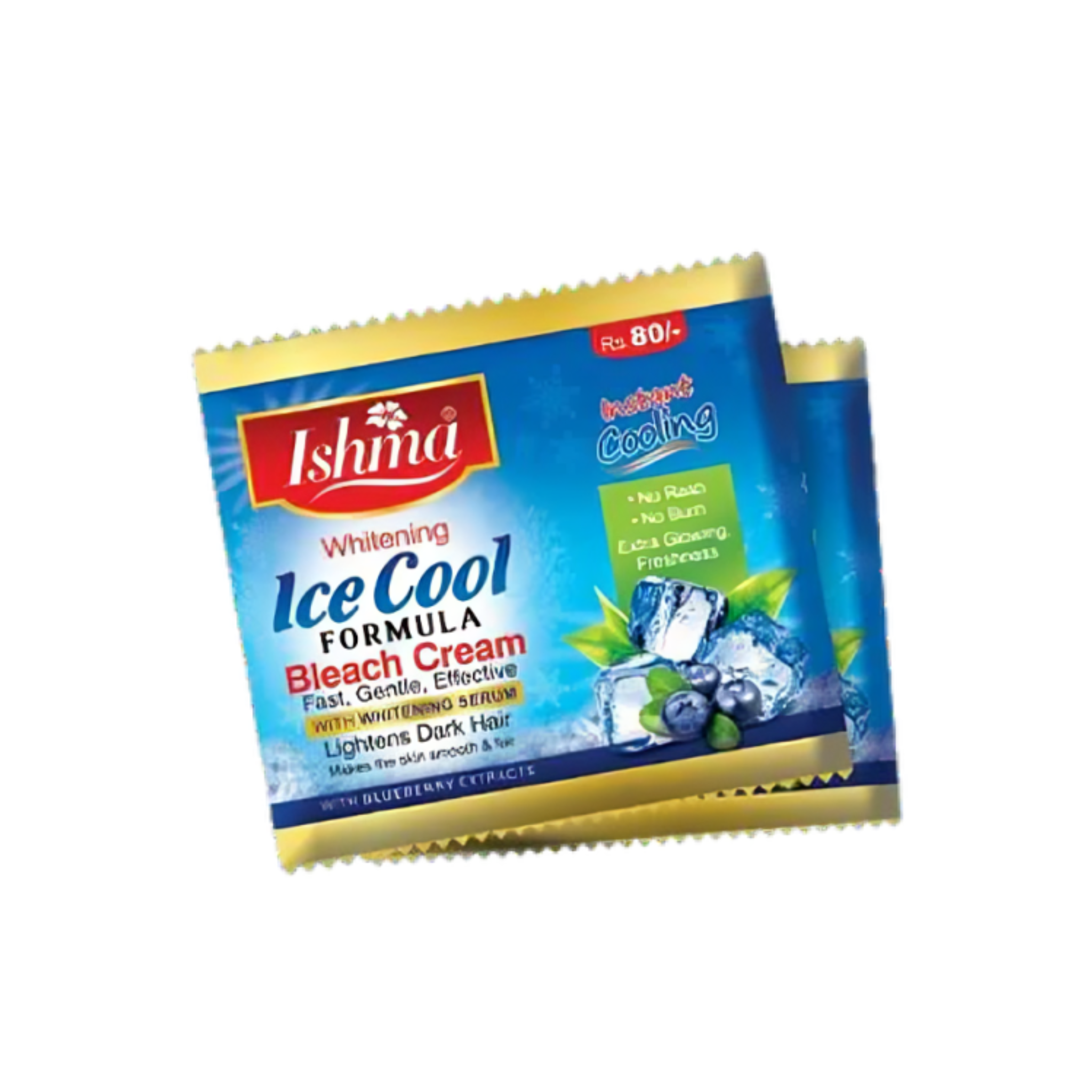 Ishma Whitening Ice Cool Formula Bleach Cream – Instant Skin Brightening & Cooling Sensation