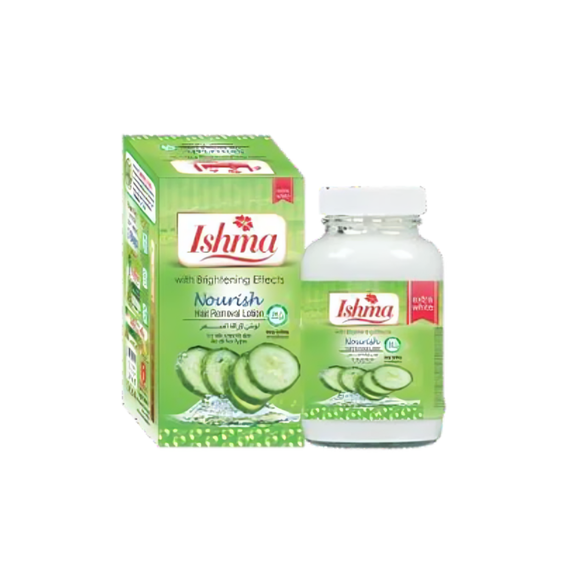 Ishma Cucumber & Jojoba Hair Removal Lotion (Jar) – Gentle Care for Silky Smooth Skin